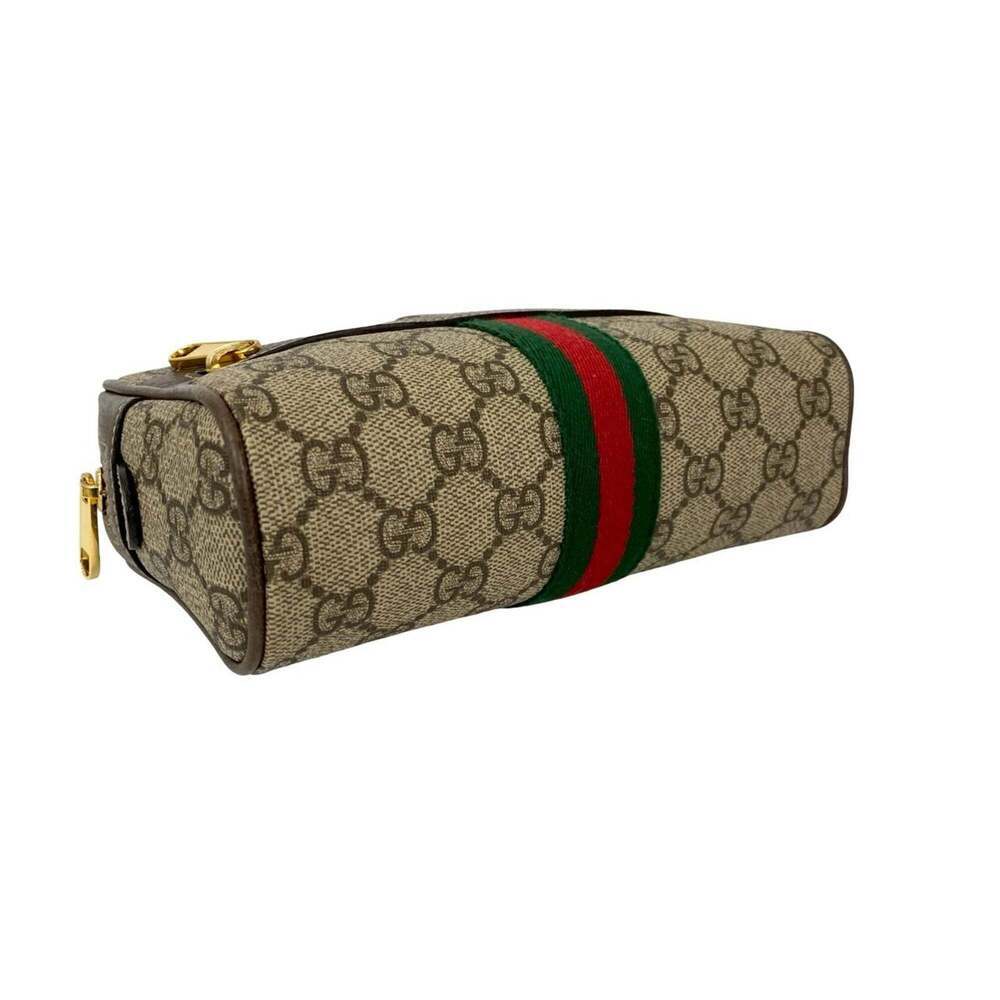 GUCCI Authentic Brown Leather Shoulder Bag - Picture 7 of 9